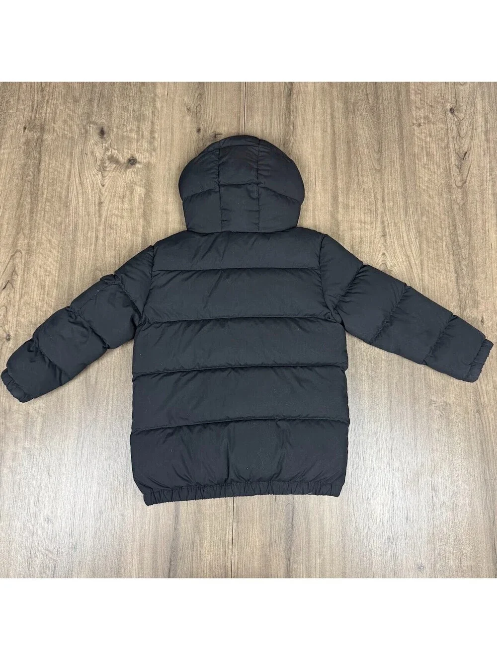 Polo Ralph Lauren Down Puffer Jacket Youth Small 6 Black Hooded Coat